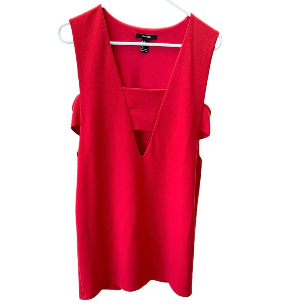Forever 21 Women/Junior Dress Red Size Small Pre-owned Excellent Condition